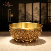 Bronze Good Luck Money Basin Home Decoration Copperware Artistic Craft Money Box Ornamental Item For Wealth Attraction - Image 4