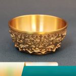 Bronze Lotus Wealth Attracting Basin Money Box Decorative Ornaments For Temple Hall Decorations Custom Metal Craft