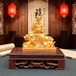 Zhaogongming Wealth Deity Display Piece Riding Tiger Martial God Of Wealth Home Altar Living Room Office Shophouse Decorative Ornament