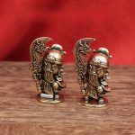Bronze Q Version General Guan Cartoon Figurine Vintage Decorative Desktop Tea Pet Craftwork Miniature Ornament