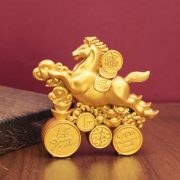 Original 2026 Year Of Horse Fortune Rotating Ornaments Custom Metal Craft New Year Gifts Lucky Money Rapid Wealth Zodiac Figurine - Image 2