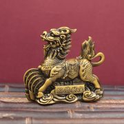 Large Size Antique Bronze麒麟 Home Decorations Entrance Hall Ornament Couple Welcoming Wealth And Treasure For New House - Image 4
