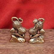 Bronze Lucky Peanuts Figurine Office Shop Opening Decoration Wealth Attracting High End Home Bar Entrance Ornament