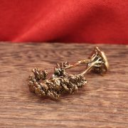 Bronze Welcoming Pine Tree Figurine Home Office Desktop Decorative Crafts Gift Sandcasting Technique Copperware Ornament - Image 3
