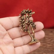 Bronze Welcoming Pine Tree Figurine Home Office Desktop Decorative Crafts Gift Sandcasting Technique Copperware Ornament - Image 4