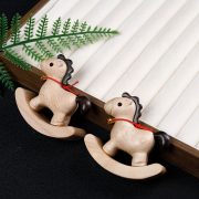 Creative Elm Wood Carving Desktop Ornaments Real Wood Horse Figurine Office Desk Decorations Unique Business Gifts - Image 2