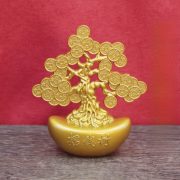 New Arrival Sand Gold Color Wealth Attraction Money Tree Office Desktop Decoration Ornaments One Piece Rich Treasure Ornament - Image 2