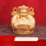 Home Decor Wealth God Display Piece Dragon Robe Fat Wealth Attracting Living Room Office Front Desk Ornament Gift