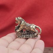 New Arrival Bronze Coin Tiger Zodiac Handcrafted Desktop Office Copperware Home Decorative Sandcasting Artwork - Image 3