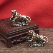 New Arrival Bronze Coin Tiger Zodiac Handcrafted Desktop Office Copperware Home Decorative Sandcasting Artwork - Image 4