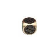 Bronze Hand-Cranked Dice Outdoor Activity Antique-Like Small Dice Bronze Material Crafts Display Decoration - Image 5