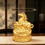 Metal Horse Ornament Wealth Attracting Successive Transfers Ideal Housewarming Office Living Room Decor Zodiac Gift