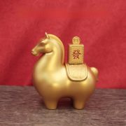 Luxury Style Creative Wealth Horse Ornament Living Room Office Decorations Opening Ceremony Gift Metal Craft Figurine - Image 2