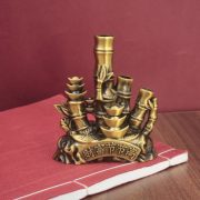Bamboo Decorative Ornaments for Living Room Office Desk Decoration Climbing Fortune Coins Festival Custom Metal Craft Gift - Image 3