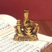 Bamboo Decorative Ornaments for Living Room Office Desk Decoration Climbing Fortune Coins Festival Custom Metal Craft Gift - Image 4