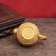 Creative Copperware Bafu Pot Home Office Decorative Ornaments Handheld Piece Custom Metal Craft Artwork - Image 3