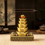 Bronze Creative Wealth Attracting Tower Figurine Register Counter Living Room Decoration Desktop Craft Small Gift - Image 2