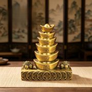 Bronze Creative Wealth Attracting Tower Figurine Register Counter Living Room Decoration Desktop Craft Small Gift - Image 4
