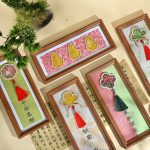 Handmade DIY Materials Package for Mid-Autumn Festival Longxiang Frame Painting Imitation Song Jin New Chinese Style Furniture Entrance Table Decorati