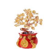 Natural Crystal Wealth Tree Home Living Room Entrance Money Bag Decoration Crystal Attraction Creative Display Figurine - Image 5