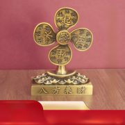 New Chinese Style Windmill Artisanal Decoration Rotatable Home Office Decor Custom Metal Craft Ornament