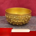 New Arrival Sa Gold Color Four Fortune Attracting Wealth Bowl Ideal for Office Decorations Lucky Money Attraction Craftwork