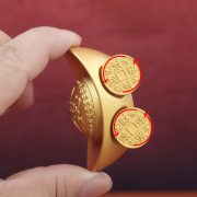 Shajin Wealth Rolling Yuanbao Car Ornaments Gold Custom Metal Craft Carriage Wealth Attraction Decorative Artwork - Image 3