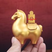Tang Horse Yuanbao Money Rotating Handle Piece Instant Wealth Home Office Decorative Ornaments Quick Delivery Customizable - Image 2