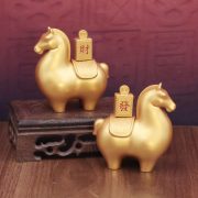 Tang Horse Yuanbao Money Rotating Handle Piece Instant Wealth Home Office Decorative Ornaments Quick Delivery Customizable - Image 3