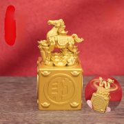 2026 Zodiac Animal Seal Stamp Rotating Ornaments for Living Room Office Opening Gifts Decorative Pieces Business Shop - Image 3