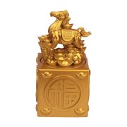2026 Zodiac Animal Seal Stamp Rotating Ornaments for Living Room Office Opening Gifts Decorative Pieces Business Shop - Image 5
