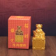 Sand Gold Zodiac Animal Carving Wealth Attraction Ornament Smooth Sailing Fortune Teller Figurine Custom Metal Craft - Image 3