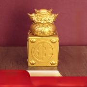 New Four-sided Seal Stamp Money Bag Ornament for Living Room Bar Cabinet Office Decorations Shop Opening Gifts
