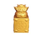 New Four-sided Seal Stamp Money Bag Ornament for Living Room Bar Cabinet Office Decorations Shop Opening Gifts - Image 5