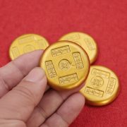 New Arrival Lucky Gold Coin Ornaments Sand Gold Pie Openings Moving In Threshold Pressing Gifts Wealth Happiness Longevity - Image 2