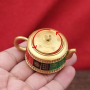 Colorful Rotating Tea Pot 2026 Wealthy Plaything Chinese Style For Mahjong Playing Custom Metal Craft Ornament Gift Display - Image 3