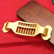 Bronze Abacus Ornament Moveable Beads Office Opening Decorations Office Gifts Lucky Charm Artwork Handmade Metal Craft - Image 3