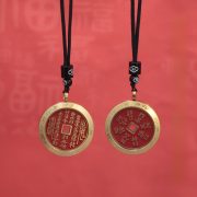 Bronze Talisman Pendant Titanium Steel Case Lei Gong Ba Gua Cinnabar Copper Coin Gawa Box Pendant Necklace Wholesale - Image 2