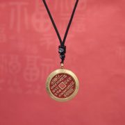 Bronze Talisman Pendant Titanium Steel Case Lei Gong Ba Gua Cinnabar Copper Coin Gawa Box Pendant Necklace Wholesale - Image 3