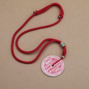 Tibetan Silver Ghost Money Pendant Necklace with Vermilion Sand Black Gold Sand Keychain Bag Charm Custom Metal Craft Ornament - Image 3