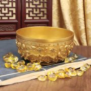 Hot Selling Sand Gold聚宝盆 Home Living Room Decoration Craftwork Opening Gift Mountain Water Landscape Wealth Attracting Ornament - Image 4