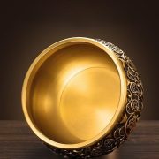 Solid Copper Wealth Bowl Home Decoration Opening Ceremony Gift Real Copper Inlay Fortune Bowl Ornamental Metal Craft - Image 3