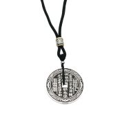Men's Vintage Brass Pendant Silver Plated Copper Coin Retro Style Mountain Ghost Money Ornament Adjustable Safety Buckle Couple's Ethnic Trend - Image 5