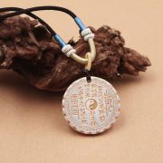 New Style描金山鬼 Money Pendant Necklace Round Tag Unisex Traditional Chinese Style Necklace Gift Custom Metal Craft Ornament - Image 3