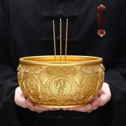 Full Brass Wealth Attraction Feng Shui Altar for Living Room Business Counter Offering Incense burner Decorative Ornament - Image 3