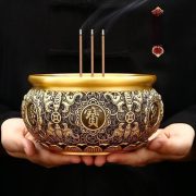 Full Brass Wealth Attraction Feng Shui Altar for Living Room Business Counter Offering Incense burner Decorative Ornament - Image 4