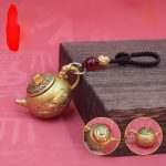 Year Of Horse Zodiac Fortune Comes From Eight Directions Mahjong Lucky Charm Handheld Goblet Metal Craft Ornament