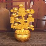 Rotating Metal Feng Shui Decoration Wealth Tree Gift For Store Opening Home Decor Company Suitable Customizable Craft Ornaments