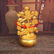 Rotating Metal Feng Shui Decoration Wealth Tree Gift For Store Opening Home Decor Company Suitable Customizable Craft Ornaments - Image 2