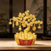 Creative Wealth Attracting Money Tree Home Decor Wine Cabinet Decoration Feng Shui Living Room Ornament Metal Craft Figurine - Image 3